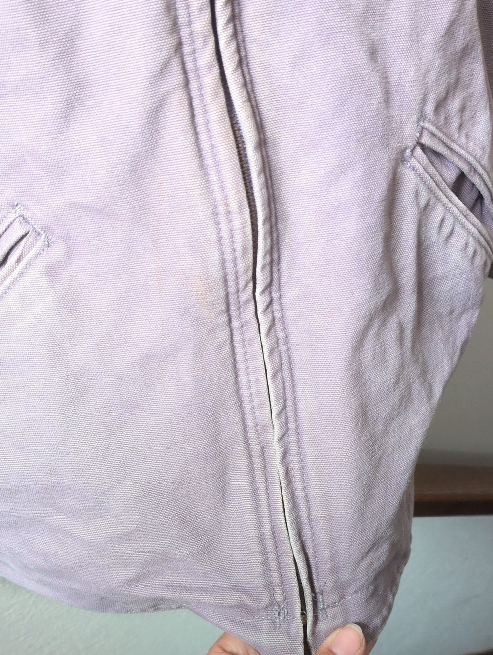 ✨ Vintage Lavender Carhartt Jacket WJ141 Size M - Picture 6 of 12